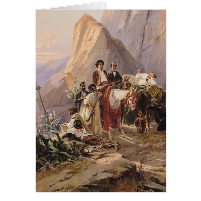 Resa från Paris till Cadiz, 1846 Hälsningskort (Framsidan)
