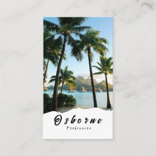 Resa från strandparadiset Bora Tropical Vibes Visitkort