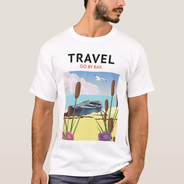 Resa gå med tåg T-shirt (Framsida)