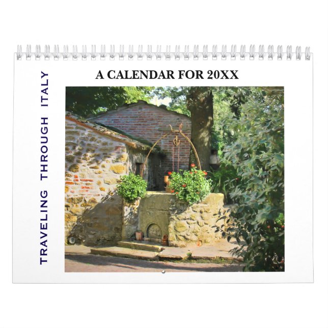 Resa genom Italien 20XX Kalender (Omslag)