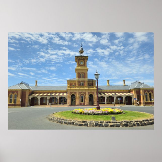 Resa genom tiden på Albury Station Poster (Framsidan)