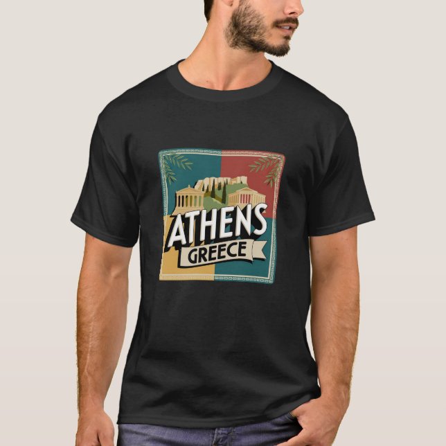 Resa Grekland-design måste ha T Shirt (Framsida)