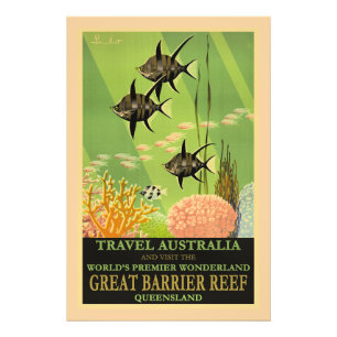 Resa i Australien, Great Barrier Reef, Fototryck