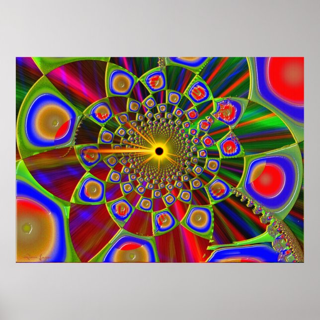 Resa i Psychedelic 3d Optics Poster (Framsidan)