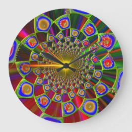 Resa i Psychedelic optik 3D Stor Klocka