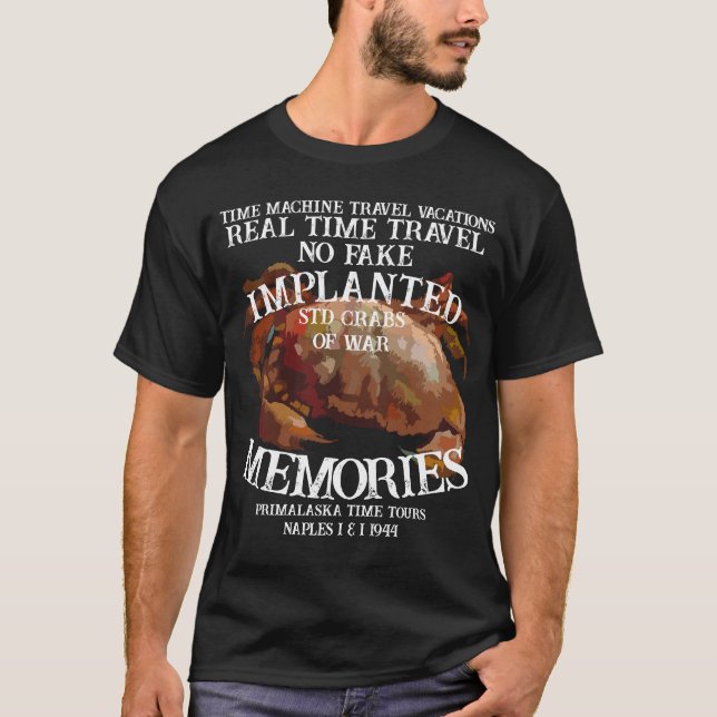 Resa i realtid maskin STD CRABS NAPLES 1944 T Shirt (Framsida)