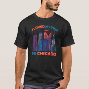 Resa jag älskade min Resa till Chicagoplan Tour T Shirt