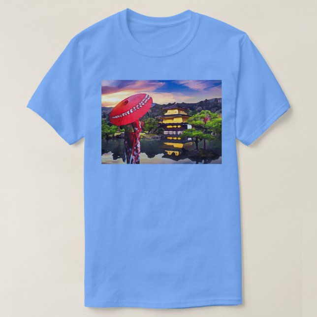 resa japan vatten umbella sjö t shirt (Design framsida)