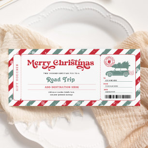 Resa Julklapps Biljett Voucher Inbjudningar