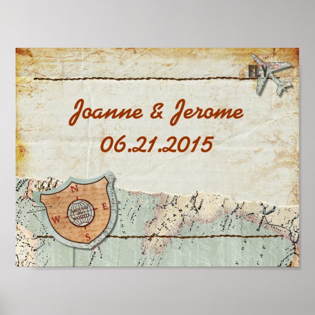 Resa Karta Party Poster (Framsidan)