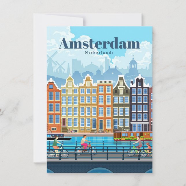 Resa Konst Resa till Amsterdam Inbjudningar (Framsida)