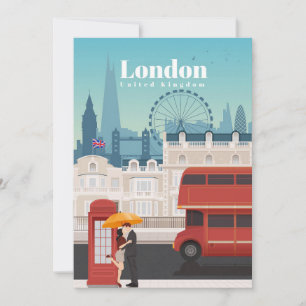 Resa Konst Resa till London England Inbjudningar