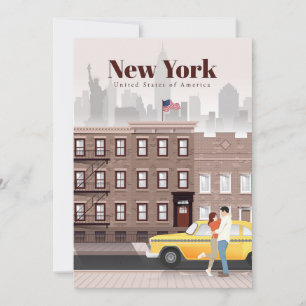 Resa Konst Resa till New York City Inbjudningar