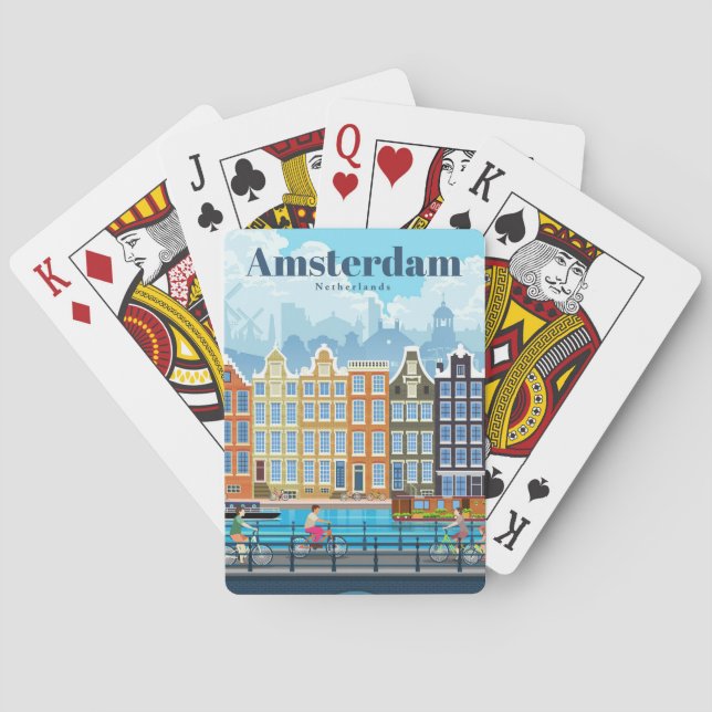 Resa konstresor till Amsterdam Casinokort (Baksidan)