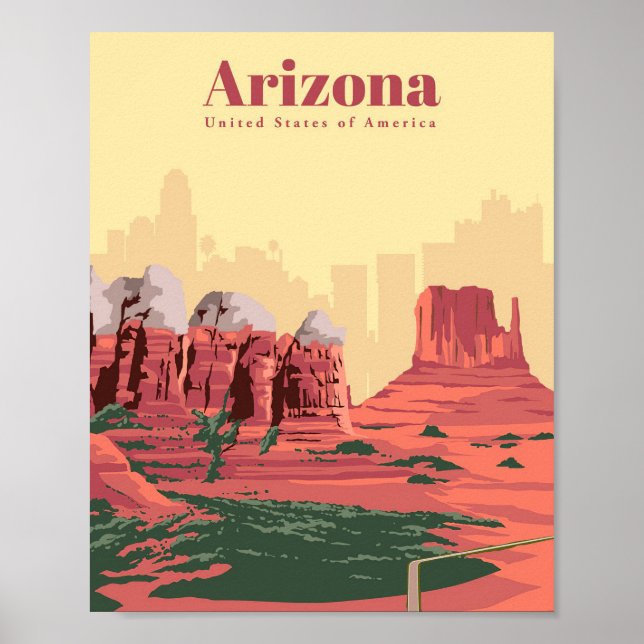 Resa konstresor till Arizona Poster (Framsidan)