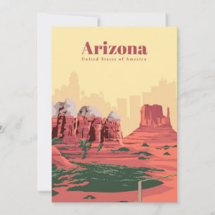Resa konstresor till Arizona Tack Kort