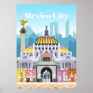 Resa konstresor till Mexico City Poster