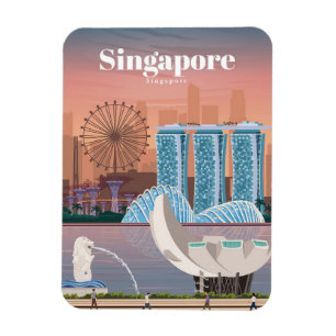 Resa konstresor till Singapore Magnet