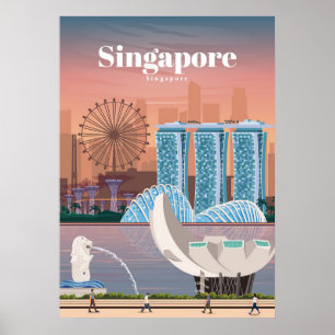 Resa konstresor till Singapore Poster