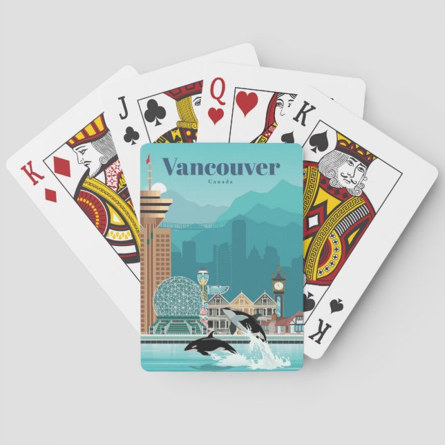 Resa konstresor till Vancouver Casinokort (Baksidan)
