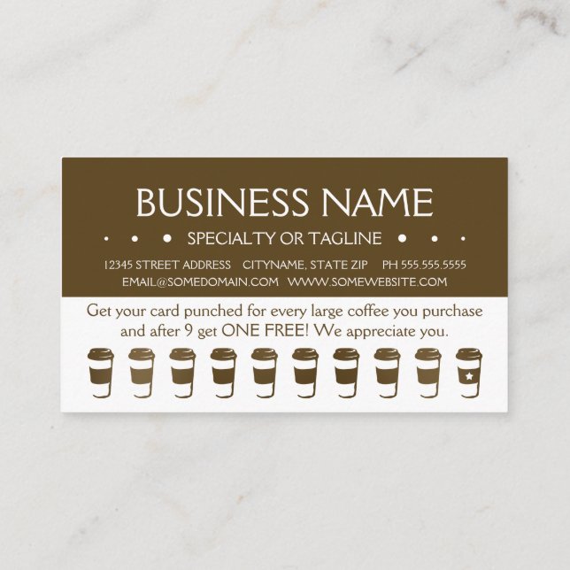 resa kortet för stansmaskin för lojalitetskort (Baksida)