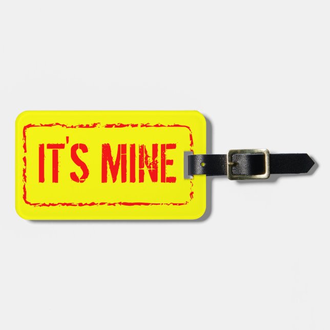 Resa lugagemärkren med det rubber frimärket bagagebricka (Horisontell Framsida)