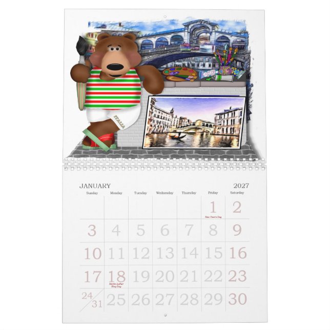 Resa med Bruno Marrone Kalender (Jan 2027)
