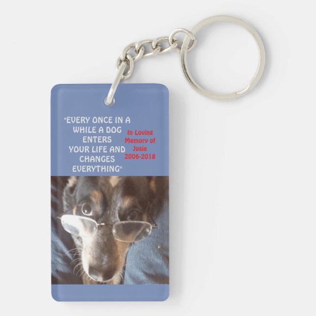 RESA MED EN HUND - keychain (Baksidan)