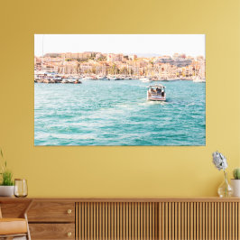Resa med hembiträde med bussfoto canvastryck