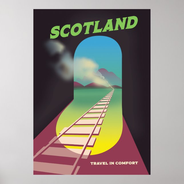 Resa med komfort Skottland Poster (Framsidan)