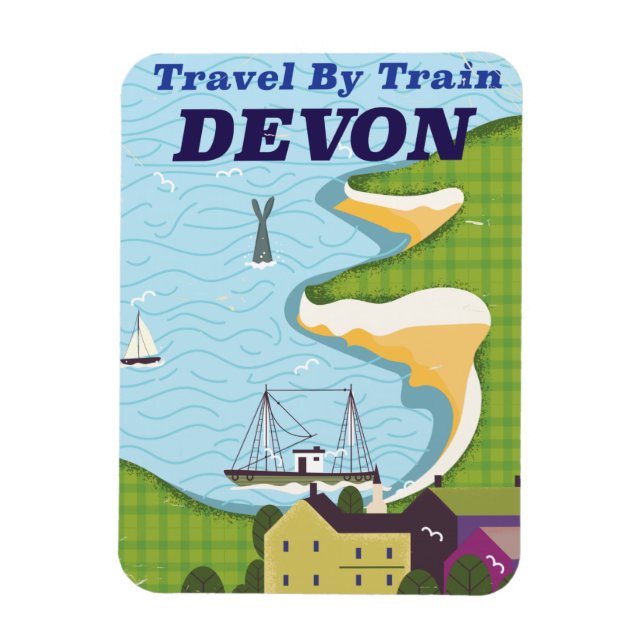 Resa med tåg Devon Magnet (Vertikal)