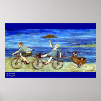 Resa med Tandem Bicycle Print Poster