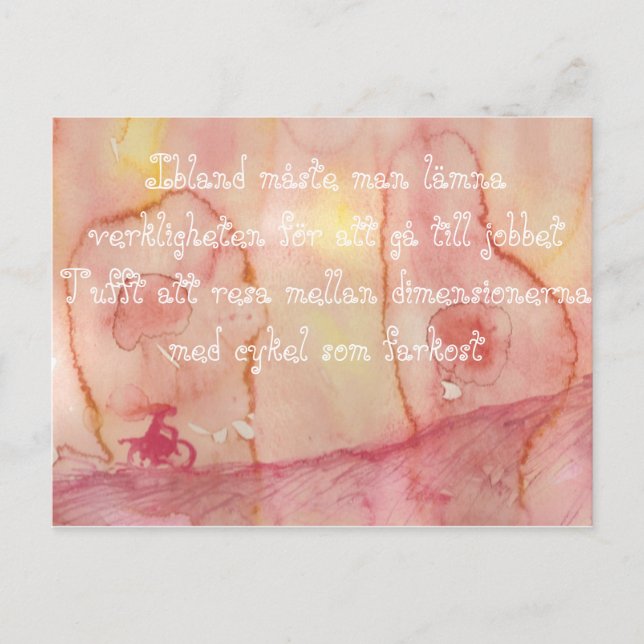 Resa Mellandimensionerna Vykort (Framsida)