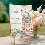 Resa miss till Mrs Vintage Blommigt Möhippa Poster<br><div class="desc">Resande av miss till Mrs Vintage Blommigt Möhippa Foam Board</div>