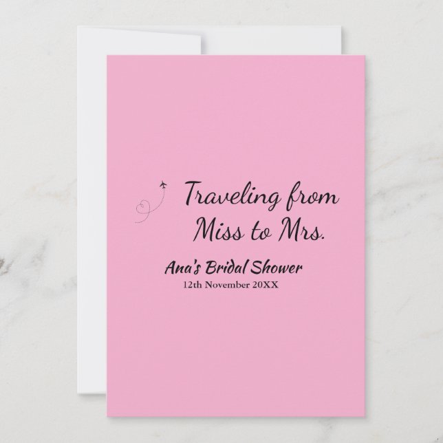 Resa möhippa lägg till namn datafel hos fru sim inbjudningar (Framsida)