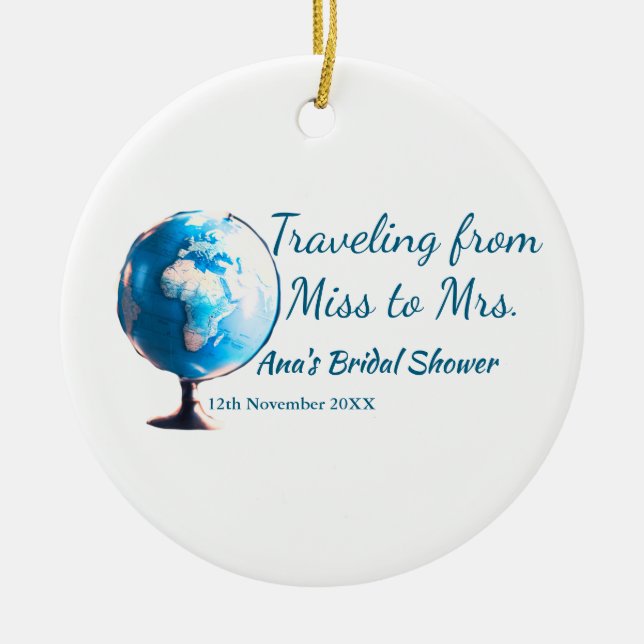 Resa möhippa lägg till namn datafel hos fru sim julgransprydnad keramik (Framsidan)