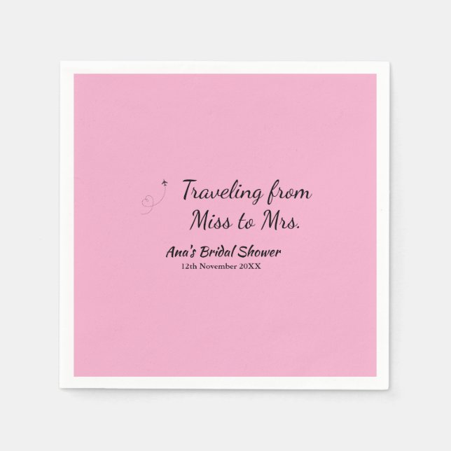 Resa möhippa lägg till namn datafel hos fru sim pappersservett (Framsidan)