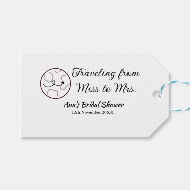 Resa möhippa lägg till namn datafel hos fru sim presentetikett (Framsidan (Horisontell))