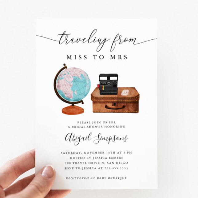 Resa Möhippa MISS till MRS. Inbjudningar (Skapare uppladdad)