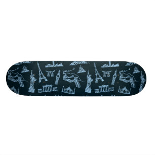 Resa mönster i deppighetmönster old school skateboard bräda 18 cm