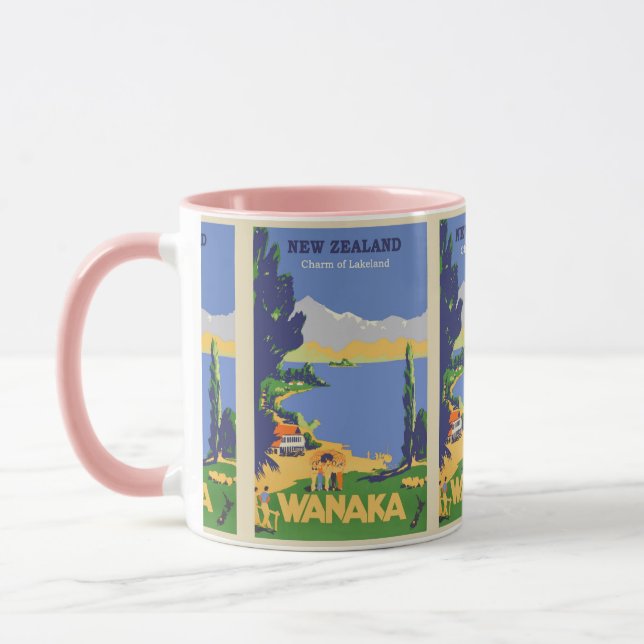 Resa Nya Zeelands Sjö Land Mugg (Vänster)