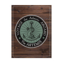 Resa ombord på Artemis-vykortet