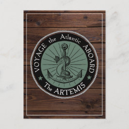 Resa ombord på Artemis-vykortet Vykort