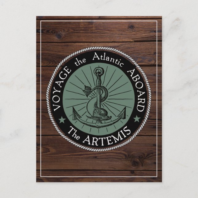 Resa ombord på Artemis-vykortet Vykort (Framsida)