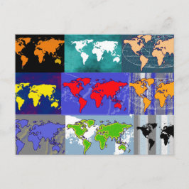 resa över hela världen vykort