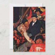 Resa på ett Ski Tåg - Norman Rockwell