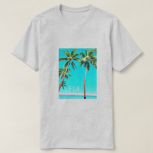 Resa på Fijiöarna (sommarkokokosnöt handflatan trä T Shirt