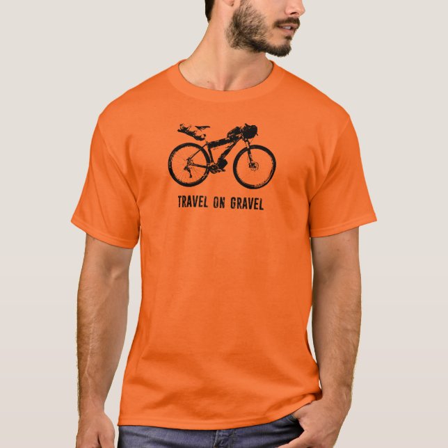 Resa på Gravel Bikepacking T Shirt (Framsida)