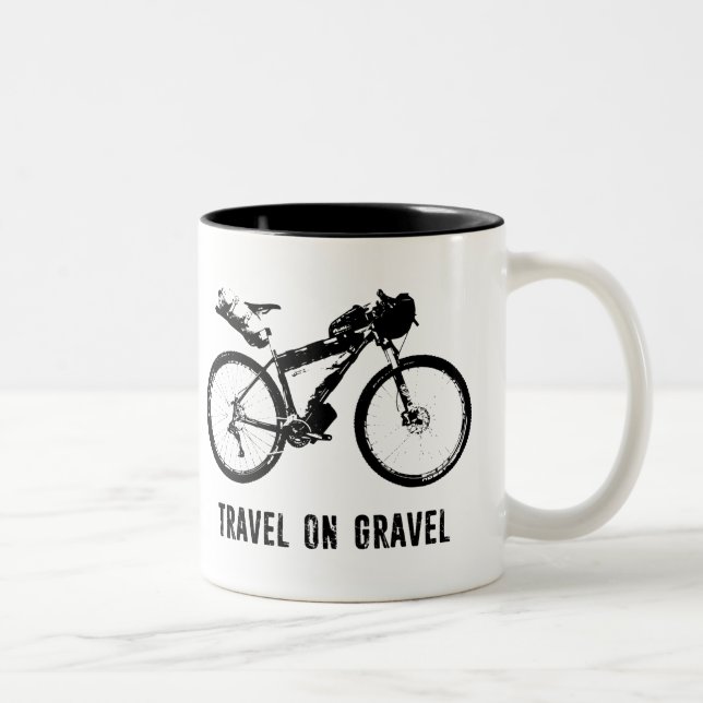 Resa på Gravel Bikepacking Två-Tonad Mugg (Höger)