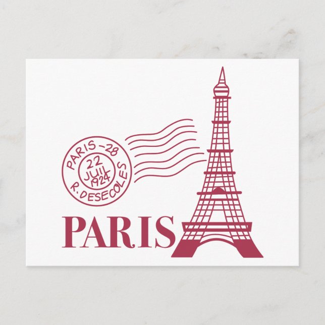 Resa Paris Vykort (Framsida)